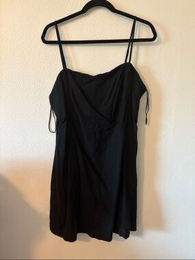 GAP Black Spaghetti Strap Mini Dress